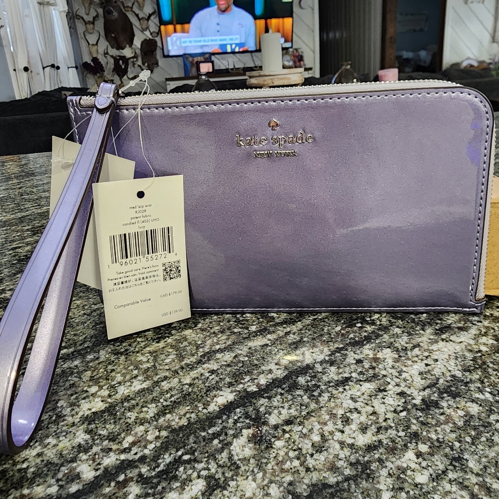 Kate Spade Purple Wristlet
